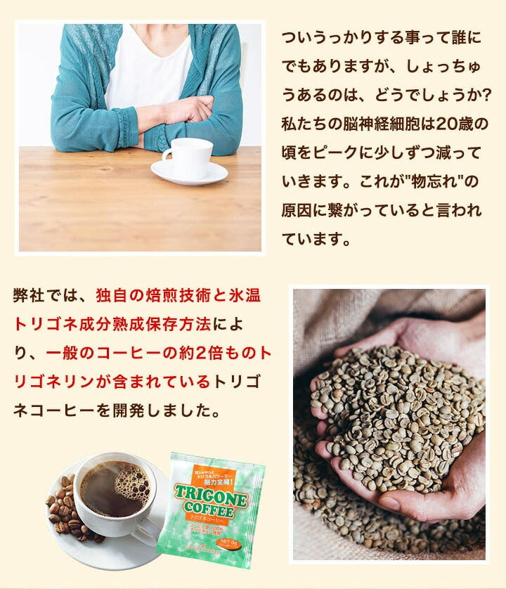 トリゴネコーヒー トリゴネリン コーヒー 30袋入り お試し トリゴネ クロロゲン酸 ドリップコーヒー ティーバッグ 珈琲 澤井珈琲 送料無料 効果 健康