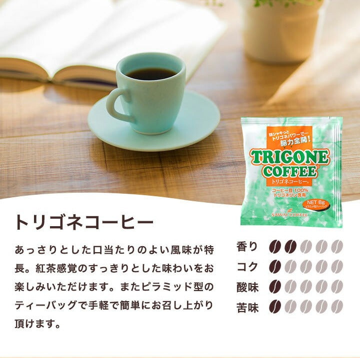 トリゴネコーヒー トリゴネリン コーヒー 30袋入り お試し トリゴネ クロロゲン酸 ドリップコーヒー ティーバッグ 珈琲 澤井珈琲 送料無料 効果 健康