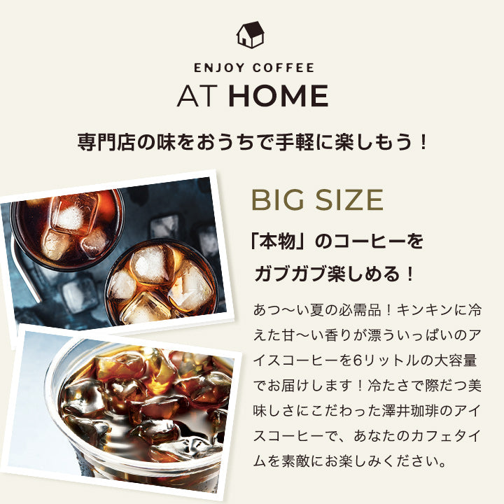 送料無料 コーヒー専門店の特選オリジナルアイスコーヒーリキッド 6本セット