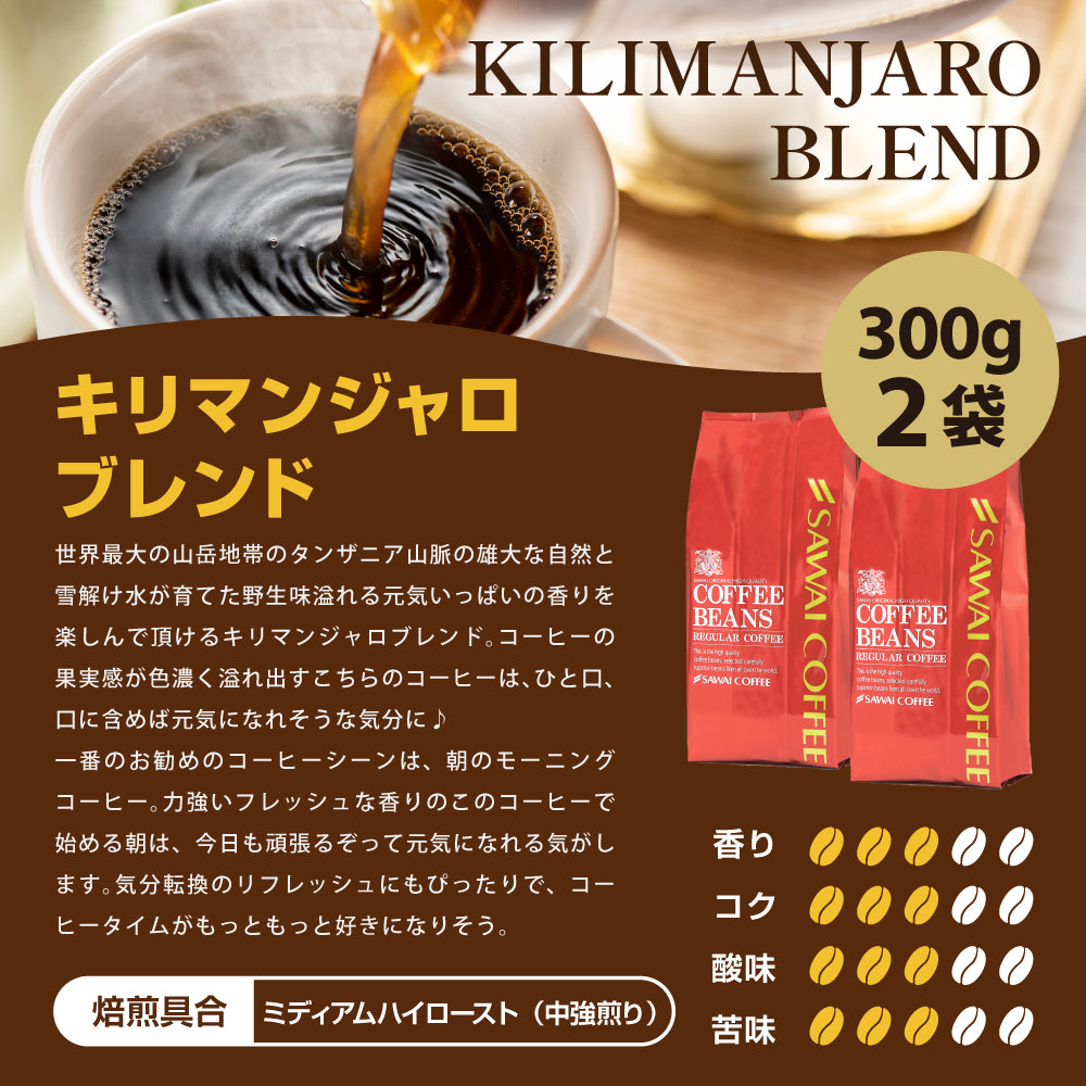 送料無料 コーヒー豆 1.2kg お試し キリマンジャロコーヒー 豆 キリマンジャロスペシャル大入り 福袋