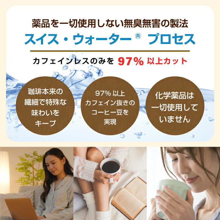 【中挽き】焙煎したて コーヒー豆 カフェインレス コーヒー 粉 送料無料 お試し セット コロンビア モカ デカフェ ノンカフェイン 福袋 30杯分 澤井珈琲 追跡ゆうメール