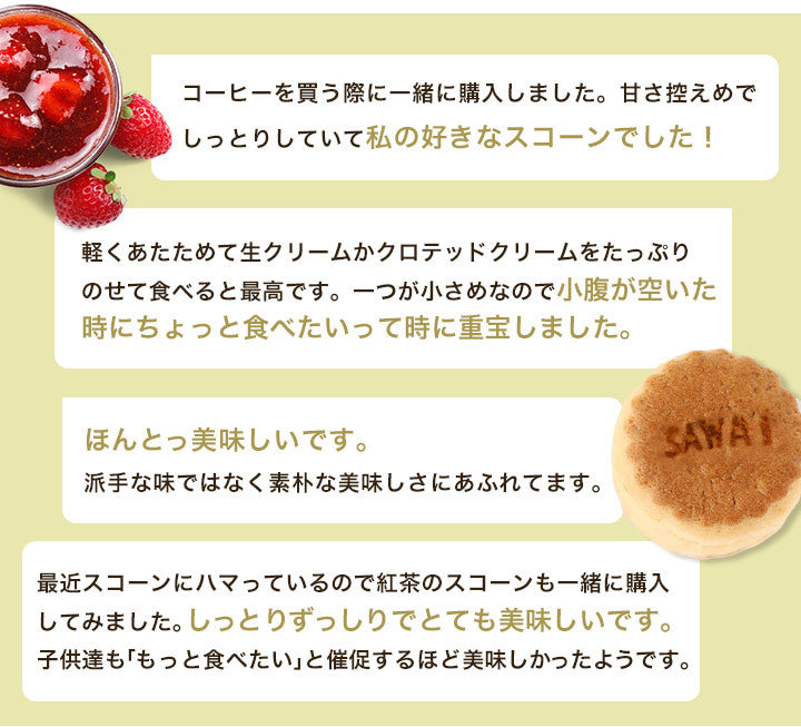 コーヒー紅茶専門店の手作りスコーン5個入り