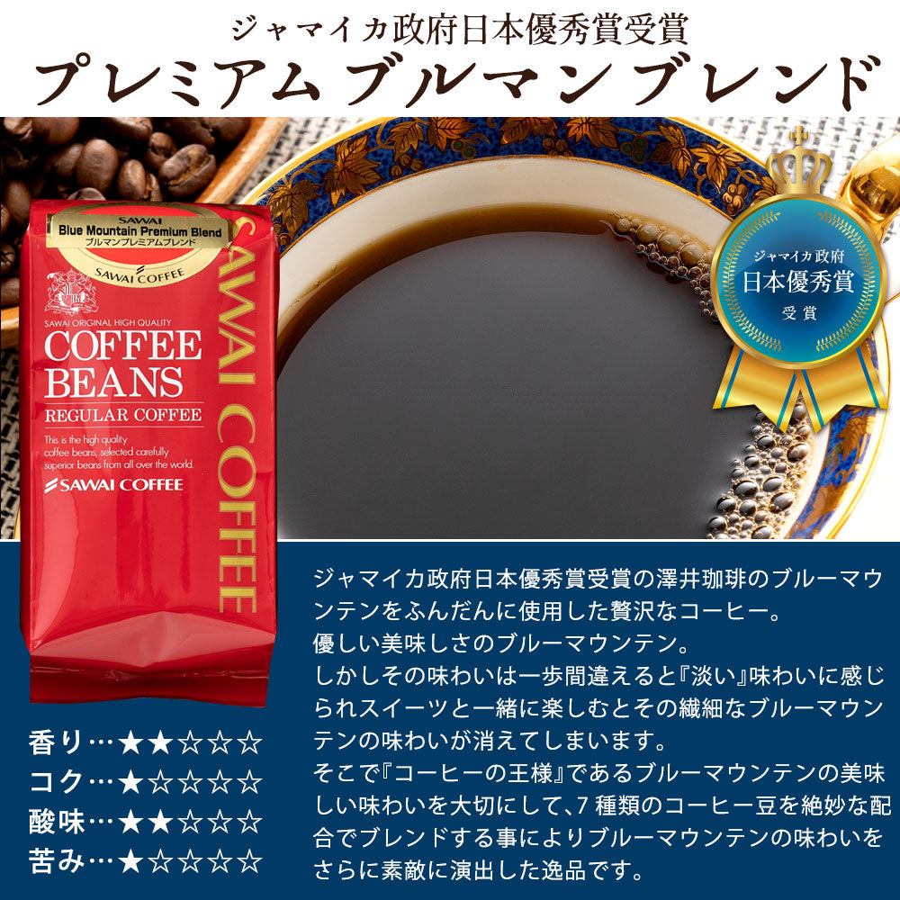 送料無料 人気 ギフトセット 高級 珈琲豆 ブルーマウンテン レギュラーコーヒー4袋
