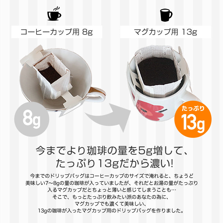 送料無料 1分で出来る コーヒー専門店の ドリップバッグ マグカップ用 13Drip 3種90杯分 福袋