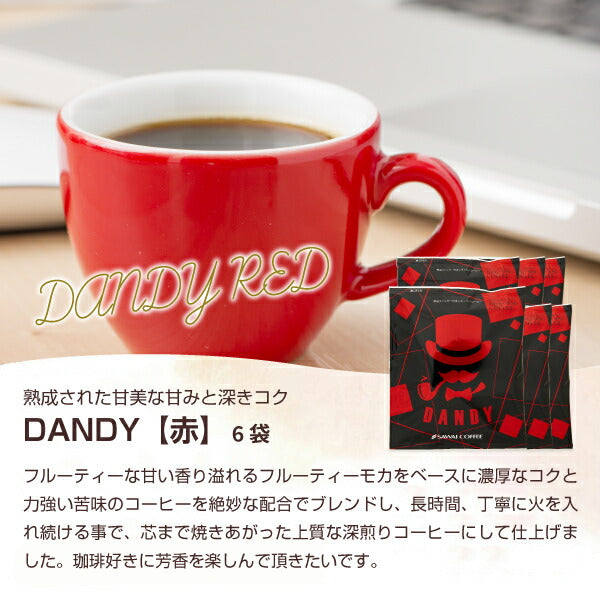送料無料 ドリップバッグ 箱入り 13g 20袋 詰め合わせ DANDYなコーヒーギフト 個包装 飲み比べ セット