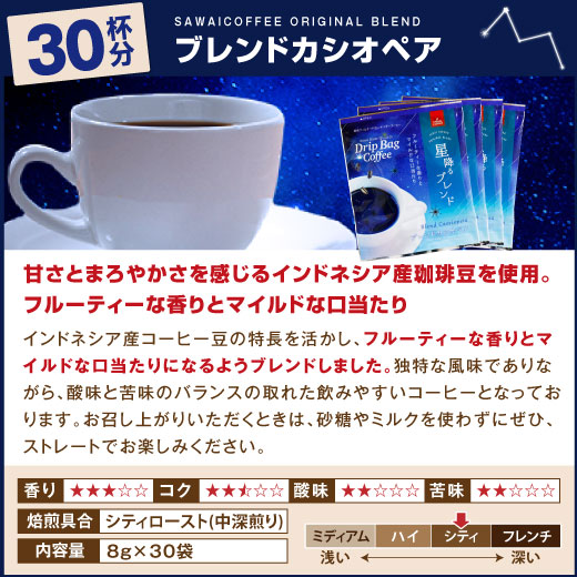 星降るブレンド 2種 60杯分 福袋(珈琲/コーヒー/ドリップコーヒー)