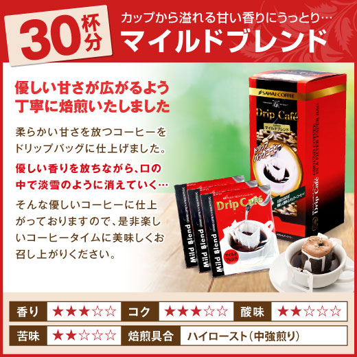 ドリップカフェBOXギフト 2箱セット(ドリップコーヒー/ギフト/マイルドブレンド/ビターブレンド)