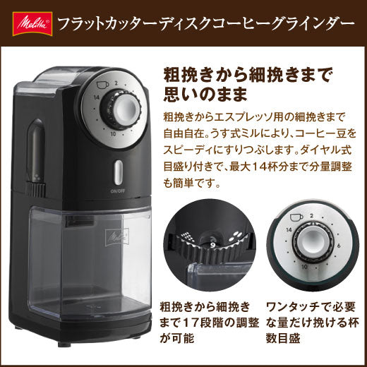 送料無料 エスプレッソ挽きも出来る メリタ フラットカッターディスク コーヒーグラインダー福袋