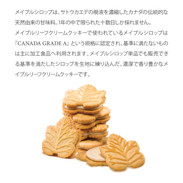 テイストデライト メイプルリーフクリームクッキー 1箱 400g スイーツ お菓子