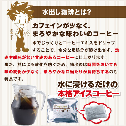 送料無料 アイスでポン!コーヒー専門店の水出し珈琲パック福袋(1袋10パック入り×2)