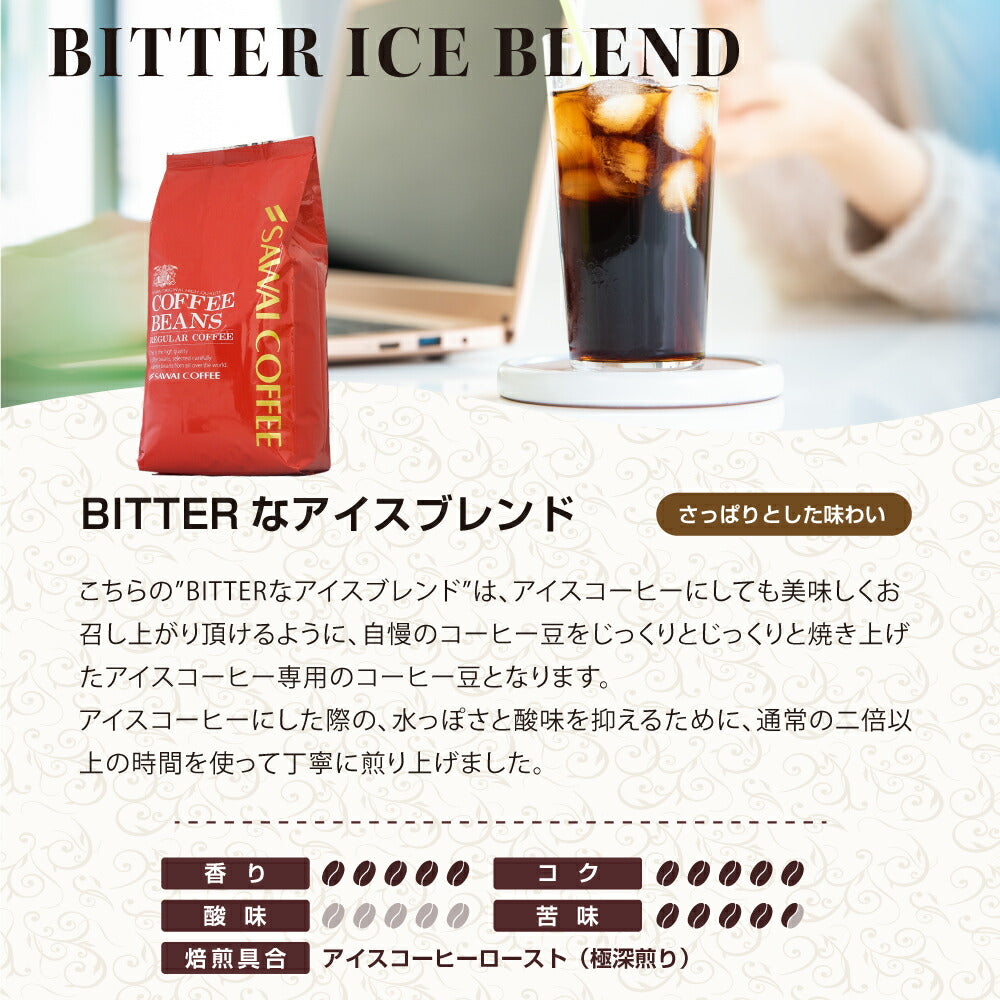 送料無料 水出しコーヒー 福袋 大容量 400gx4袋 コーヒー専門店 160杯分アイスブレンド アイスキリマンジャロ アイスエリザベス アイスマンデリン 水出し 澤井珈琲 水だし
