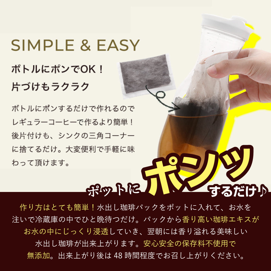 送料無料 アイスコーヒー 水出しコーヒー 水出し 水出し珈琲パック テルスブレンド 10パック入り×4袋 福袋 銅 コールドブリュー 水だし 澤井珈琲