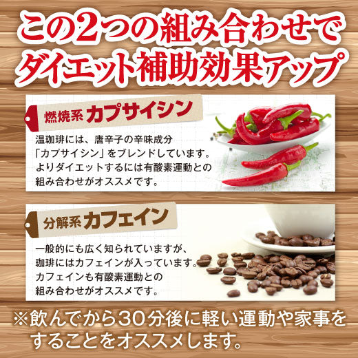送料無料 燃焼系珈琲 温珈琲ドリップバッグ福袋 ダイエットサポートキャンペーン中!