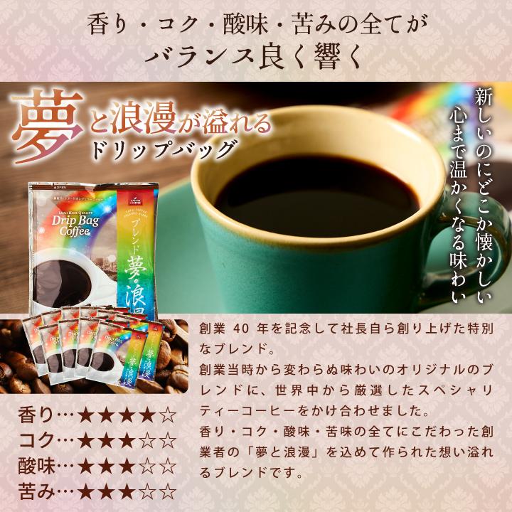 鮮度抜群 送料無料 ドリップバッグ 福袋 個包装 8g ブレンド夢・浪漫 40杯分