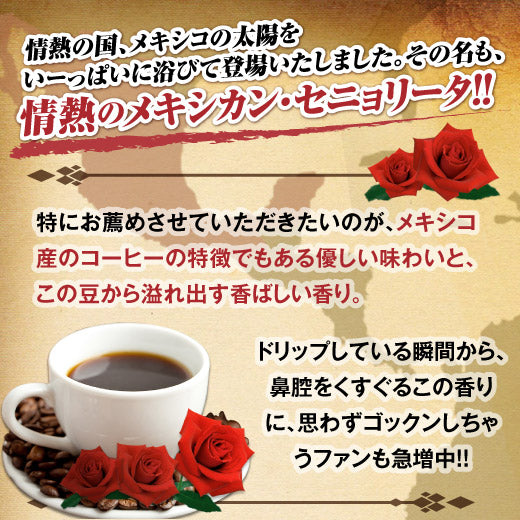 送料無料 コーヒー専門店の150杯分入り情熱のメキシカンセニョリータ福袋