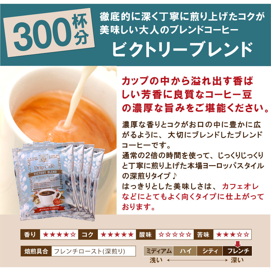 送料無料　コーヒー専門店のドリップバッグ ギガ盛300杯入り福袋