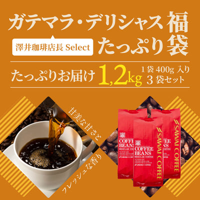 送料無料 超大入り120杯分 ガテマラコーヒー福袋　ガテマラデリシャス