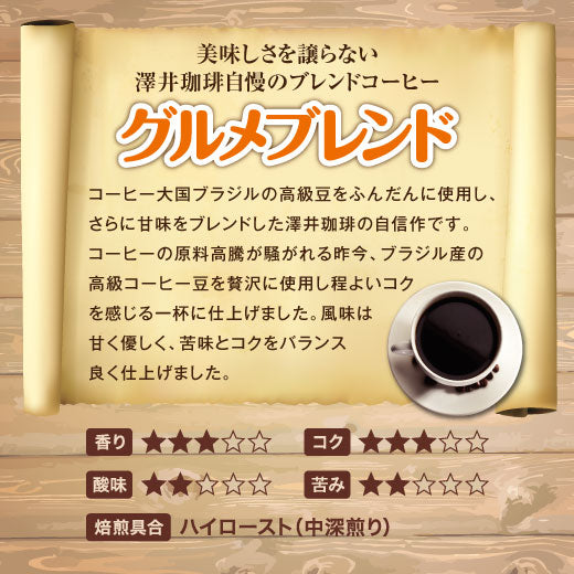 コーヒー専門店の100杯分入りグルメブレンド　コーヒー福袋 ※3セット以上のご購入で本州送料無料