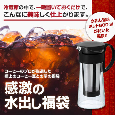 焙煎したて  福袋 水出しコーヒー  水出し珈琲ポット HARIO ポット ※冷凍便不可