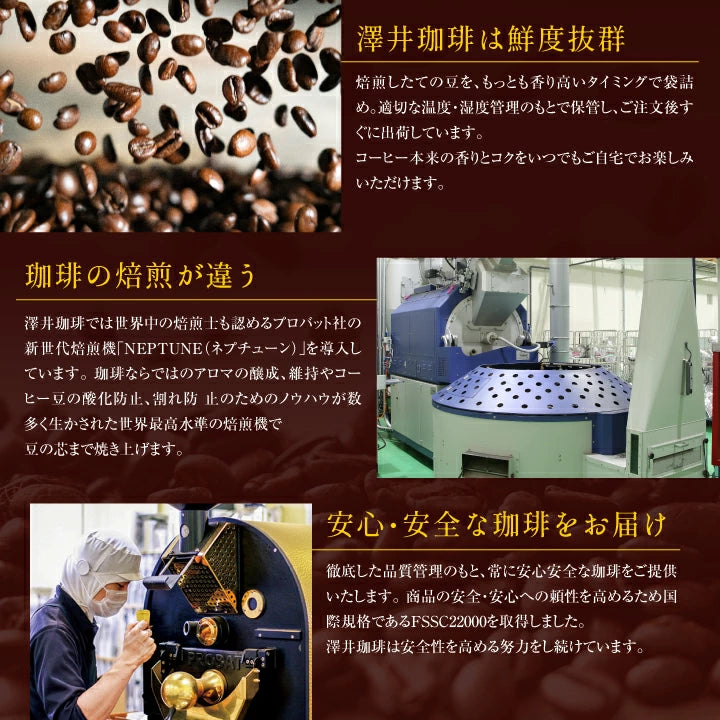 焙煎したて コーヒー豆 コーヒー粉 400gx2袋 カフェインレスコーヒー 福袋 珈琲豆 中挽き ノンカフェ デカフェ 送料無料 80杯分 大容量 澤井珈琲