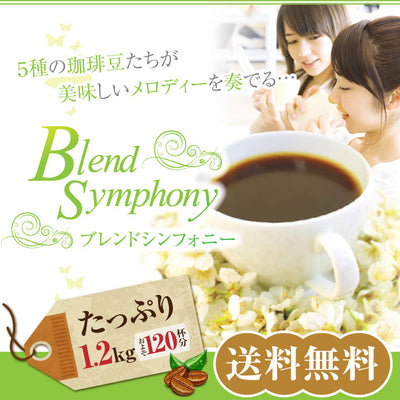 送料無料　コーヒー専門店の120杯分入り　ブレンドシンフォニー　コーヒー福袋